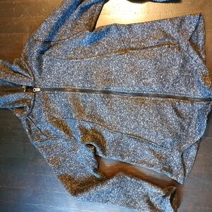 Women's Gray Zip-Up Sweater